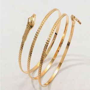 NWT, Gold Snake Cuff Wrap Bracelet
